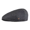 VOBOOM шерстяная твидовая плоская кепка с рисунком «елочка», кепки для мужчин и женщин, классическая шляпа таксиста, берет для мужчин, охотничьи шапки для гольфа Ivy, 240226