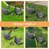 Garden Decorations 3 Pcs Decor Pheasant Decoration Ornaments Acrylic Yard Outdoor Chicken Stake