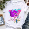 Dames T-shirt Aquarel Dinosaurus Dierenprint T-shirt Femme Zomer Top Fe Wit Korte Sle Jurassic Park T-shirt Dames Vaporwave T-shirt L24312 L24312