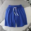 Herr shorts män sommar mesh casual strand elastisk midja byxor som kör sport korta raka solida män tröjor