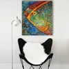 Özet Renkli Balıklar Boyama Poster ve Baskı Modern Cuadros Sanat Dekoratif Duvar Resimleri Oturma Odası Ev Dekoru207r