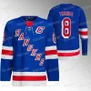 カスタムメン女性青年ニューヨーク ''Rangers'Mika Zibanejad 2022-23逆レトロジャージーイゴールシェスターキンジェイコブトルーバンリンドグレンアダムフォックスカアポカッコアルテミ