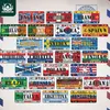 National Style Tin Sign Decorative License Plate Plaque Metal Vintage Wall Sign Home Bar Decor Iron Painting Metal Poster H11102482