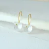 Boucles d'oreilles BOAKO 925 argent Sterling en forme de coeur blanc Zircon oreille crochet de luxe mariage mère saint valentin cadeau pour les femmes