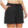 Damesshorts Snelle training Casual shorts Zomer elastische taille Zakken Casual korte losse zachte femme Straatshorts ldd240312