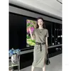 designer P Family 23 SpringSummer New Triangle Decorative Top+Drawstring Skirt Air Layer Fabric Set RZT6