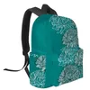 Sac à dos vert chrysanthème fleur femmes homme sacs à dos étanche voyage école pour étudiant garçons filles sacs pour ordinateur portable Mochilas