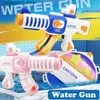 Sand Spielen Wasser Spaß Neue Cartoon Kinder Spielzeug Wasser Pistole Sommer Große Kapazität Elektrische Spielzeug Pistole Outdoor Strand Schwimmen Kampf wasser Spielzeug Geschenk für Kinder L240312