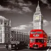 빅 벤 시티 스케이프 홈 벽 장식 캔버스 그림 아트 미지의 조경 HD 프린트 페인팅 아트 221C와 직접 판매 런던 버스