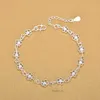 Braccialetti d'argento moda piccolo fiore cavo prugna glassato braccialetto di perline gioielleria raffinata
