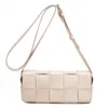 Discount Shops Damentasche 2024 New Tofu Small Square Trend Mini Woven Single Shoulder Umhängetaschen Taillentaschen