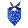 Dog Apparel American Independence Day Pet Cat Scarf Triangle Towel Saliva Tringular Bandage Accessories Supplies Products