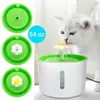 1 6L automatique chat chien fontaine d'eau LED électrique animal de compagnie bol d'alimentation USB muet distributeur animaux abreuvoir bols Feeders2366