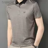 Polos pour hommes été nouveau Polo vêtements chemise col rabattu manches courtes respirant mode d'affaires ldd240312