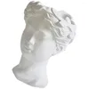 Vaser Kontor Decor Flowerpot Sculpture Planter Harts Vase Vintage Tabletop Desktop Ornament White Statue Human Head