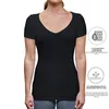 Dames T-shirts Ronde hals Zweetbestendig ondershirt Natuurlijk milieuvriendelijk Anti-transpiratie Shirt Veerkrachtig sweatpak Dames Top Vrouw