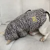 Abbigliamento per cani impermeabile Moda Pet Dog Impermeabile Cucciolo di gatto Felpa con cappuccio Leopard Giacca per cani di piccola taglia Abbigliamento per animali Bulldog francese T200272f