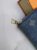 Long zipper WALLET the most stylish way to carry around money cards and coins women Denim Blue purse card holder long business women wallet with box