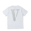 Vlone T-shirt Big "V" Tsgirtmen's / Women's Couples Casual Fashion Trend High Street Loose Hip-Hop100% Cotton Printed Round Neck Shirt US Size S-XL 1237