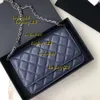 Sacs à bandoulière Sac à chaîne classique Pochette à rabat Sac à main Amélioré Moraillon magnétique Métal Zip Cc Woc Sac Pochette Cross Body en cuir de veau Sacs caviar matelassés en cuir d'agneau2024