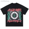 Mens T-shirts Hellstar Cotton T-shirt Fashion Black Men Women Designer Clothes Cartoon Graphic Punk Rock Tops Summer High Street Streetwear J230807WDI1