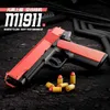 Pistolet jouets pistolet jouets chance m1911 pistolet automatique jouet pour coquilles de projectiles souples G18 pistolet à vent enfants pistolet de tir garçon 2400308