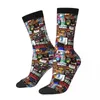 Men's Socks Musicals Collage II Original Sweat Absorbing Stockings All Season Long Accessories For Man's Woman's Christmas Gifts