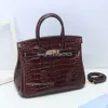 Crocodilo melhor saco bolsas sacos vendendo grande capacidade de couro senhoras bolsa simples ombro feminino clássico p8r0rlut uel6