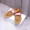 Slippers Nieuwe Designer Houten Sandalen Pluizige Bodem Muilezel Meerkleurig Kant Letter Canvas Zomer Thuis Schoenen Luxe Merk chl01 Strand SizeH240312