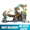 10715 334PCS Ninjago Series Movie Series Master Falls 4 Siffror Byggnadsblock 70608 Bricks Toy C1115284B