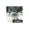 Planters Pots White Small Elk Planter Garden Christmas Flowerpot Deer Shape Ceramic Succent Plants For Flowerwithout Stand Base324 Dhssi