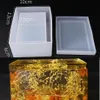 New Transparent Silicone Mould Dried Flower Resin Decorative Craft DIY Storage tissue box Mold epoxy molds for jewelry Q1106243j