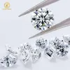 Piercing Jewelry 4 Prongs Set Cvd Hpht Lab Grown Diamond Stud Earrings in White 18k Women 1ctw Real Ear Studs