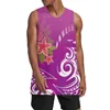 Men's Tank Tops Polynesian Tribal Pohnpei Totem Tattoo Prints Halloween Costume Basketball Jersey Hip Hop Clothing For Party S-4XL Luxury