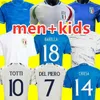 Fans Tops Nouveau 2024 Accueil Italie Maillots de football Version du joueur Maglie Da Calcio BARELLA TONALI Italia Chemises de football Set Kit Uniforme d'entraînement H240312