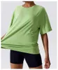 Women's T Shirts Pmwrun Wear Summer Loose Top Breathable Fitness Clothes Yoga Cover Up Running Sports Short Sleeves