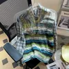 American Retro gradient kamizelka swetra w paski dla mężczyzn i kobiet 2023 Autumn College Lazy Style Bez rękawów topy 240312