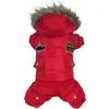 Haute qualité chien chiot veste d'hiver manteau USA AIR FORCE vêtements animaux animaux chat à capuche chaud combinaison pantalon vêtements Y200330200H