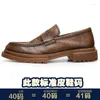 Casual Shoes Men Loafers Autumn Summer Business Cowhide Högkvalitativ äkta läderdesigner Mens Luxury