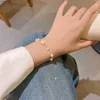 Beaded Vnox Artificial Irregular Simulated Pearl Peads Armband för kvinnor Guldfärgkedja Armband Armband Balot JewelRyl24213