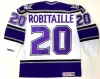 ヴィンテージ1999-02カスタムメンズ女性青少年los'Angeles''kings'20 luc robitaille ccmジャージー4ロブブレイクホームアウェイブラックホワイトホッケージャージ任意の名前番号s s s