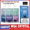 WGA Crystal Pro Max Extra 15000 Puffs Disposable Vape Pen 12K 15K Puff Bar 2% Nicotine Prefilled E Cigarette with Battery Display Screen Vapes Vaper puff 10000
