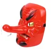 Designer Masks Anime Demon Slayer Kimetsu No Yaiba Urokodaki Sakonji Plastic Cosplay Mask Headwear Hannya Tengu Masks Halloween Party mask Prop