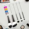 Makeup Brushes 5Pcs Beadable Blending And Lips Foundation Metal Tube Portable Cosmetic For Women Ie Girlfriend Lady