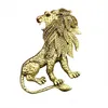 ピンブローチI-Remiel Antique Animal Lion Brooch Pin Mensスーツシャツカラーアクセサリーレーペルバッジとドレス1ドロップ配信ジュエリーOTNB7