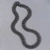 Hip hop diamond shaped Cuban chain trendsetter exaggerated and domineering collarbone chain neck chain mens accessories