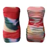 Casual Dresses Wpnaks Women Wrap Chest Bodycon Tube Dress Dress Dresse Party Summer Clothy-Dye Axless Backless Skinny Mini Sexy Club