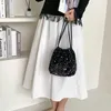 HBP غير العلامة التجارية للترتر بالجملة Crossbody Kids PVC العصرية الصغيرة الرباط مطوية ملونة