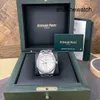 Modern Moda AP Watch Royal Oak Serisi 15510st Hassas Çelik Beyaz Plaka Erkek Moda Eğlence İş Sporları Saat Dünya İzleme Listesi