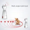 Cat Interactive Toy LED Laser Funny Toy Auto Rotating Cat Training Training Underhållande leksak Multi-vinkel justerbar USB-laddning Q11233R